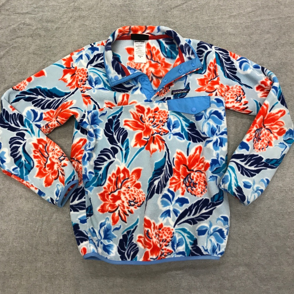 floral Patagonia fleece